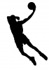 Silueta, Jugador de baloncesto, Hombre - Please click to download the original image file.