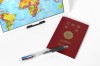 일본 여권, 세계지도, 펜 - 고해상도 원본 파일을 다운로드 하려면 클릭하세요.