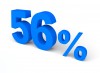 56%, パーセント, 販売 - 高解像度・大きいサイズのイメージをダウンロードするためにはクリックして下さい。