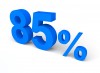 85%, パーセント, 販売 - 高解像度・大きいサイズのイメージをダウンロードするためにはクリックして下さい。