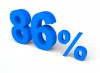 86%, パーセント, 販売 - 高解像度・大きいサイズのイメージをダウンロードするためにはクリックして下さい。