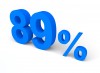 89%, パーセント, 販売 - 高解像度・大きいサイズのイメージをダウンロードするためにはクリックして下さい。